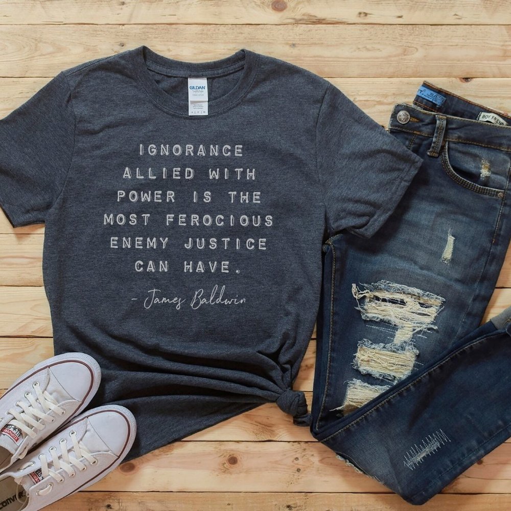 JAMES BALDWIN SHIRT, EQUAL RIGHTS, EQUALITY TEE